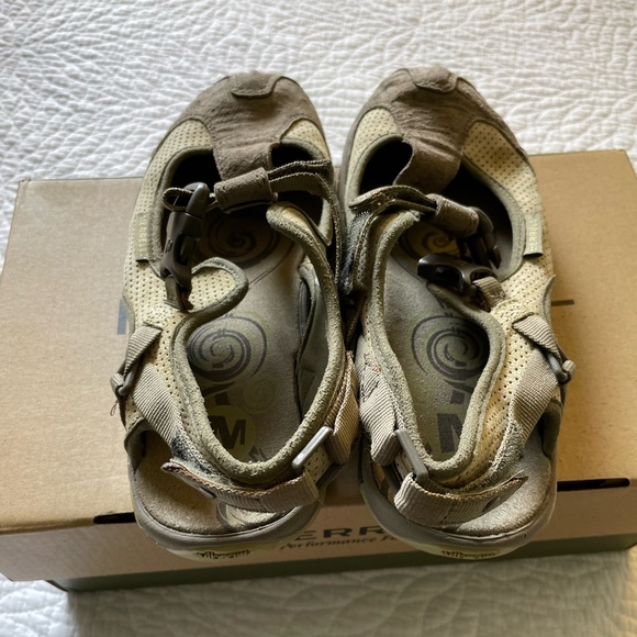 Merrell Womens Size 5.5 Siren Cassia Olive J85230 Mary Jane Suede Sandals - Picture 2 of 5